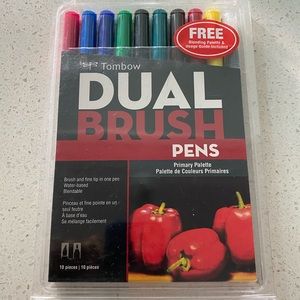 Tombow dual brush pen marker primary